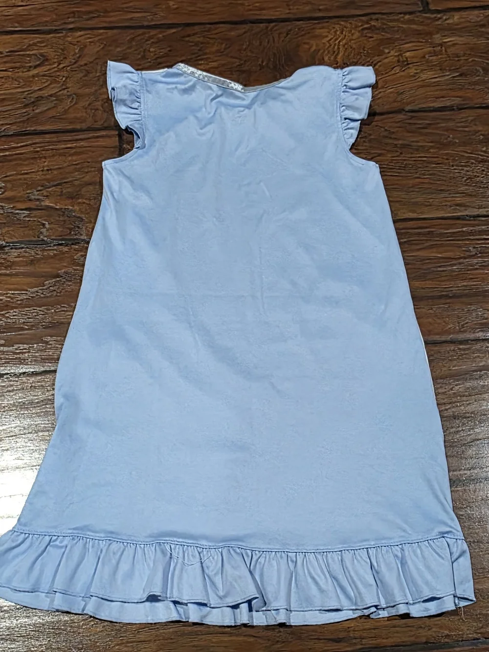 Disney Frozen Elsa & Anna Light Blue Purple Nightgown - Picture 6 of 6